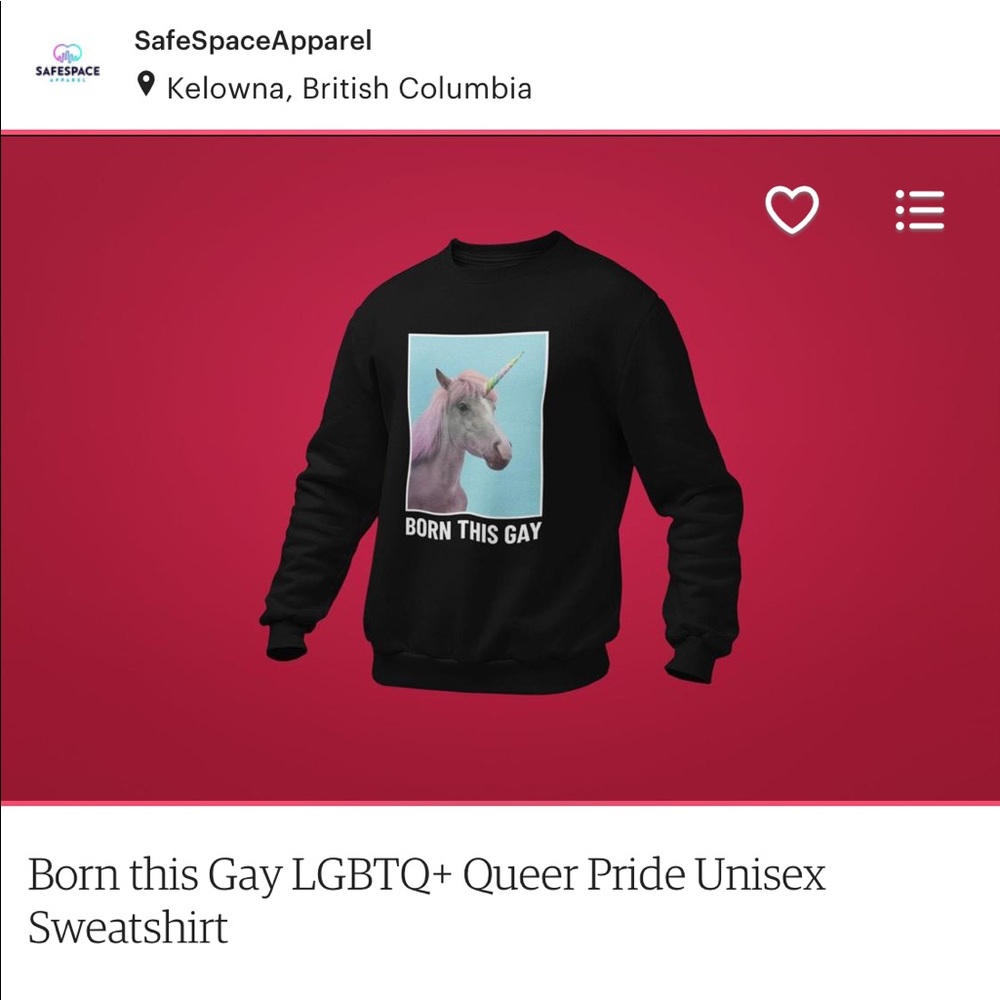 Born This Gay LGBTQ+ Queer Pride Unisex Sweatshirt